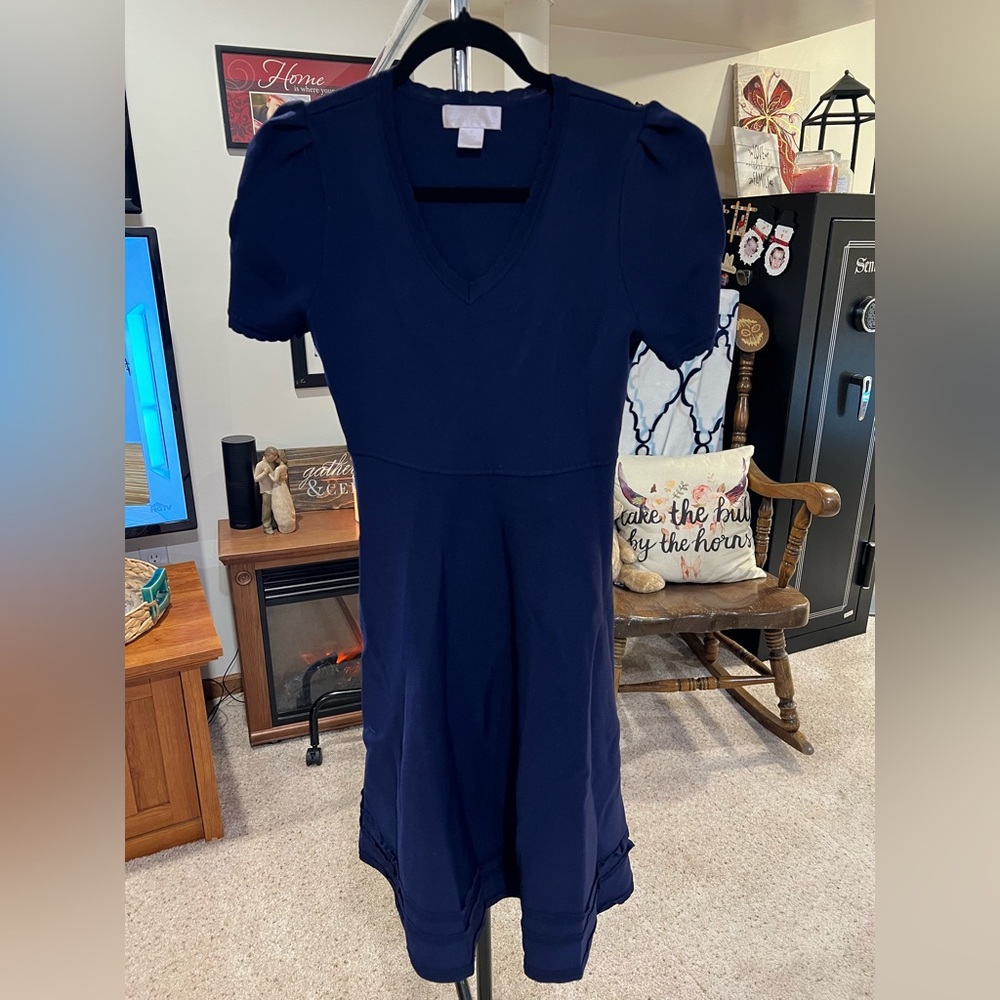 Rachel Parcell Deep Blue Midi Dress
